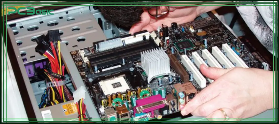 Where is the Motherboard Located?
