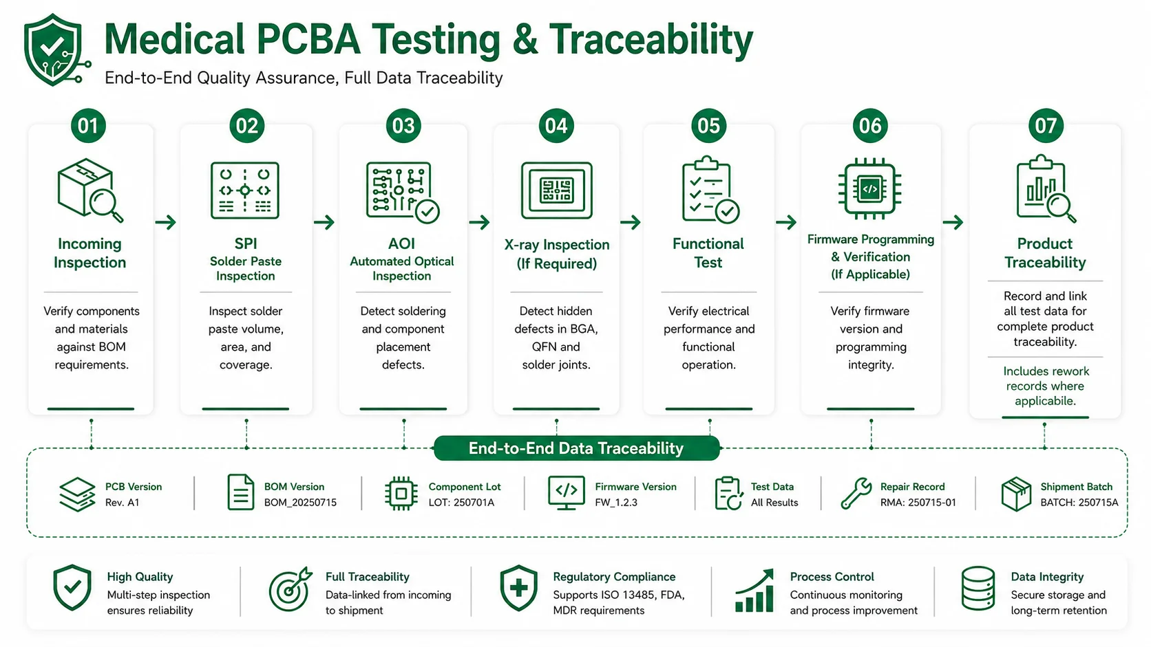Medical PCBA testing and traceability Medical PCBA testing and traceability